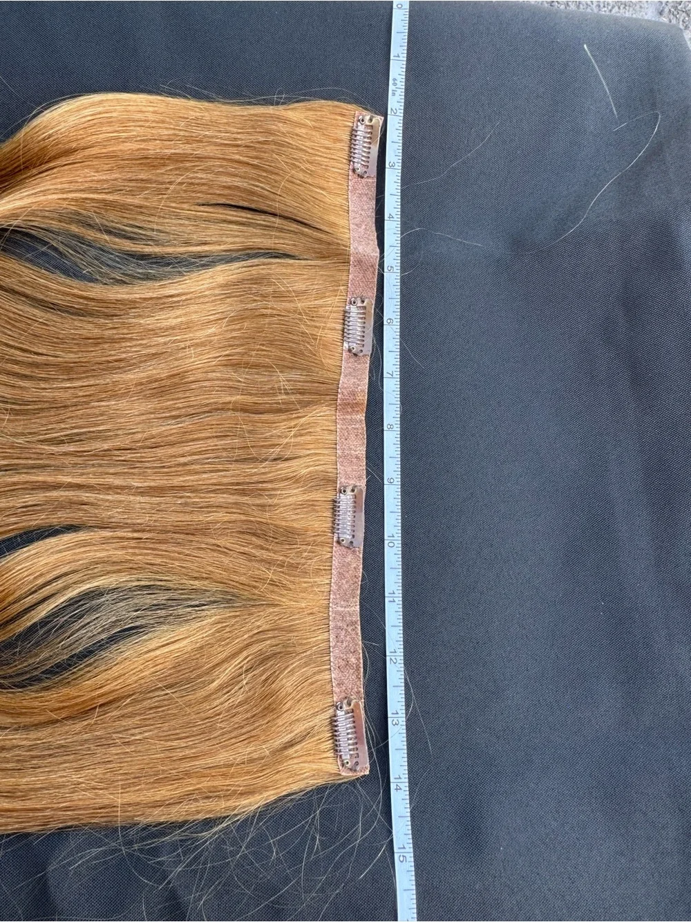 Golden Blonde Clip-In Hair Extensions for Women 7N